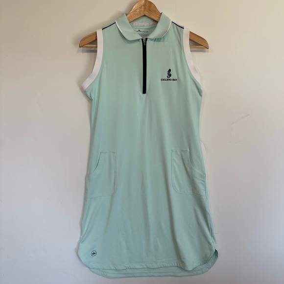 Peter Millar Dresses & Skirts - Peter Millar Sleeveless Golf Dress Chileno Bay in Sooth/Pale Teal Size Small